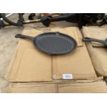 APPROXIMATELY TEN CAST IRON SKILLET PANS