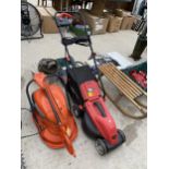 A SOVEREIGN ELECTRIC LAWN MOWER AND AN ELECTRIC FLYMO LAWN MOWER
