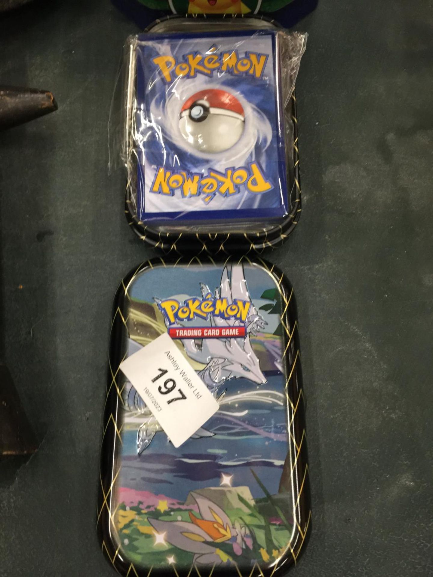 TWO COLLECTORS TINS OF 100+ POKEMON CARDS TO INCLUDE SHINIES AND HOLOS - Image 2 of 5