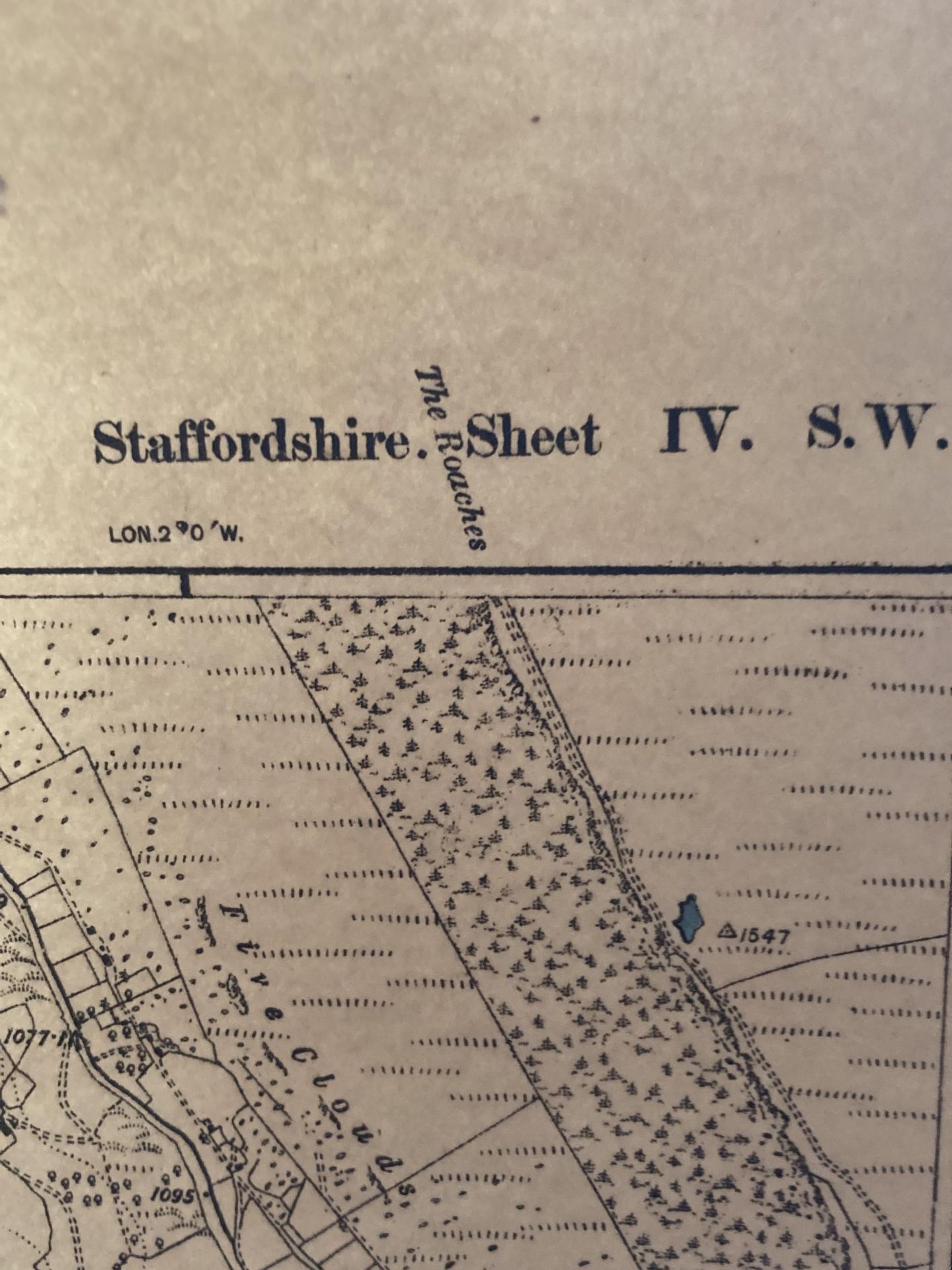 A SECOND EDITION ORDNANCE SURVEY MAP OF STAFFORDSHIRE 1899 TOGETHER WITH TWO SMALLER LEEK DIVISION - Bild 10 aus 14