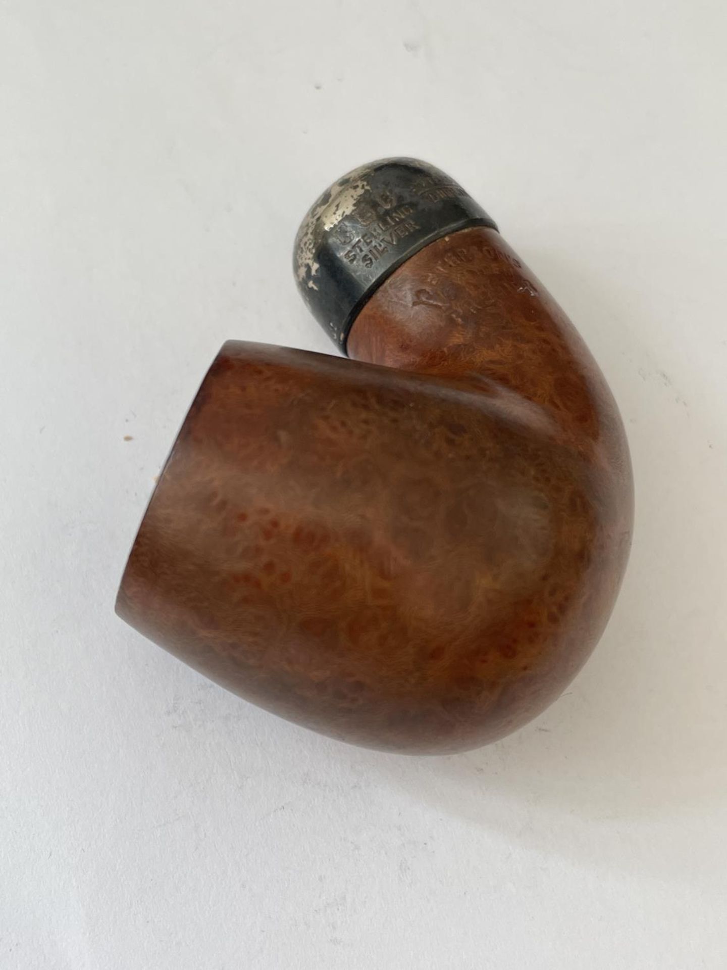 A PETERSONS SYSTEM PREMIER 317 PIPE BASE DUBLIN WITH STERLING SILVER COLLAR - Image 2 of 4
