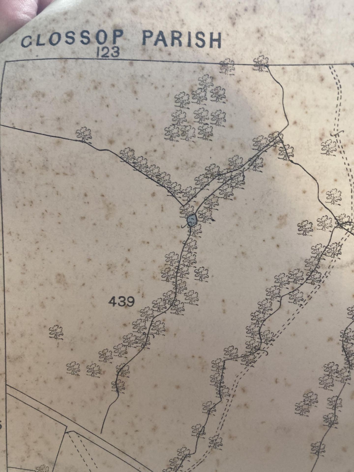 TWO OLD ORDNANCE SURVEY MAP OF GLOSSOP PARISH DERBYSHIRE (NORTHERN DIVISION) PUBLISHED IN 1880 - Bild 2 aus 9