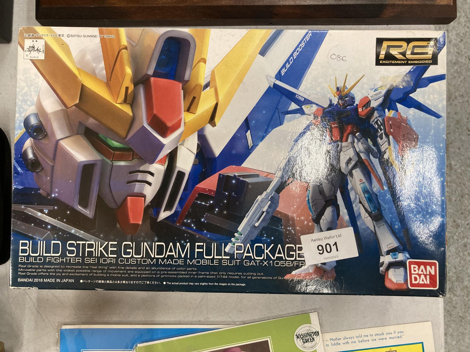 A BANDAI BUILD STRIKE GUNDAM FULL PACKAGE - PART BUILT, PART ON SPRUES - Image 2 of 2