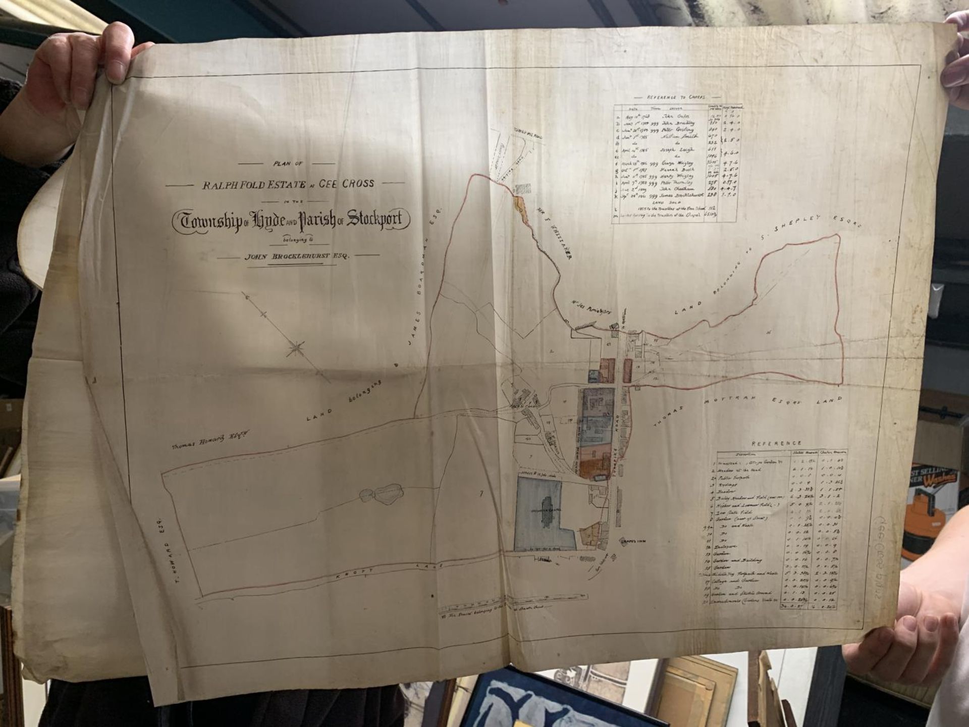 A VINTAGE PLAN OF RALPH FOLD ESTATE AT GEE CROSS IN THE TOWNSHIP OF HYDE AND PARISH OF STOCKPORT - Bild 5 aus 5