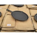 APPROXIMATELY TEN CAST IRON SKILLET PANS