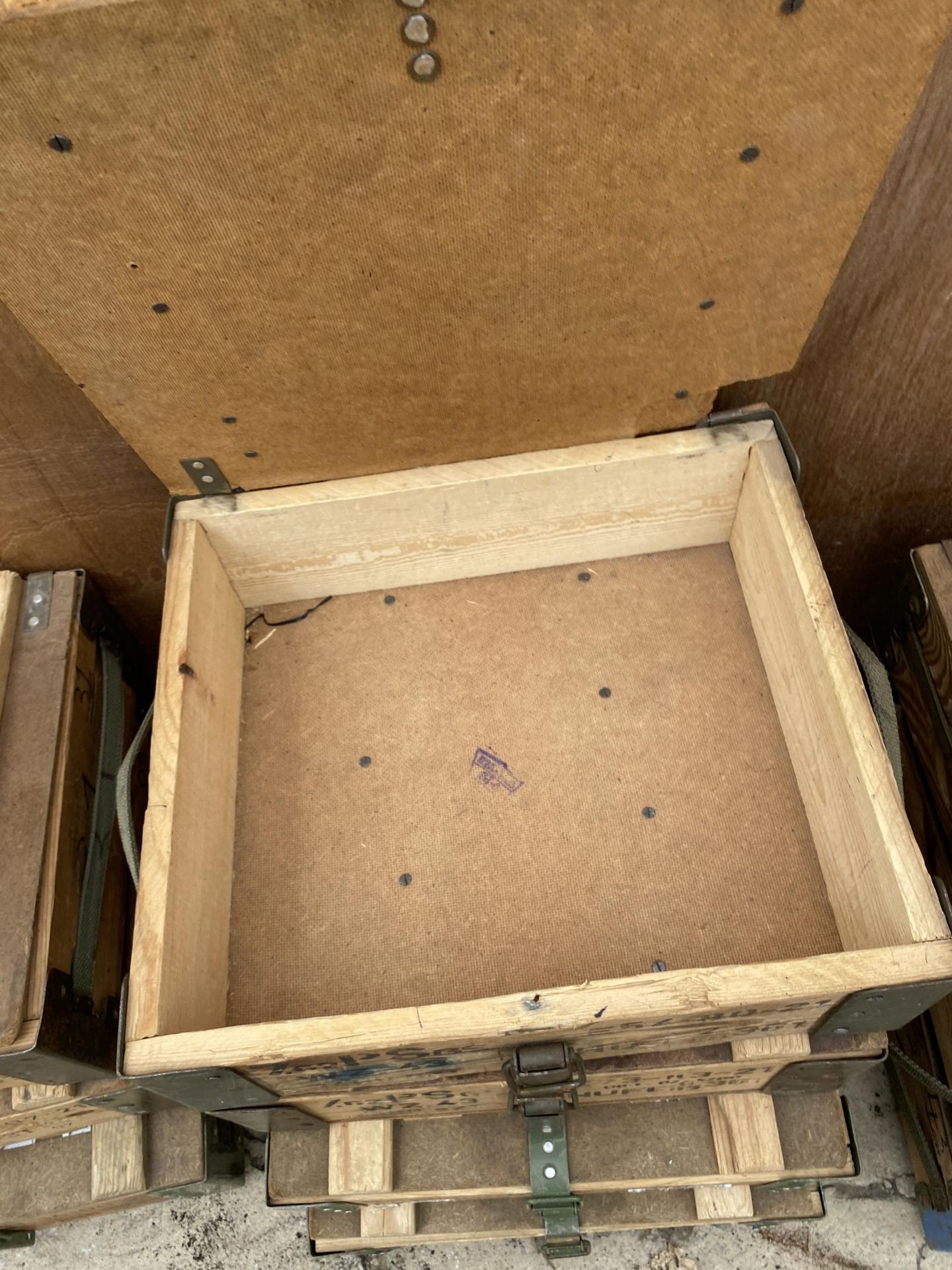 FOUR REPRODUCTION MILITARY BOXES - Image 4 of 4