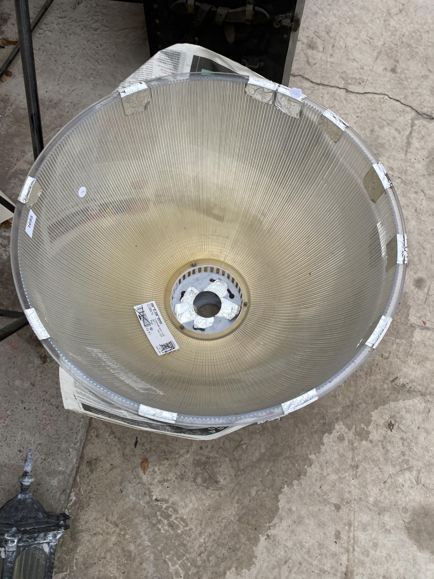 TWO LARGE INDUSTRIAL LIGHT SHADES - Image 2 of 4