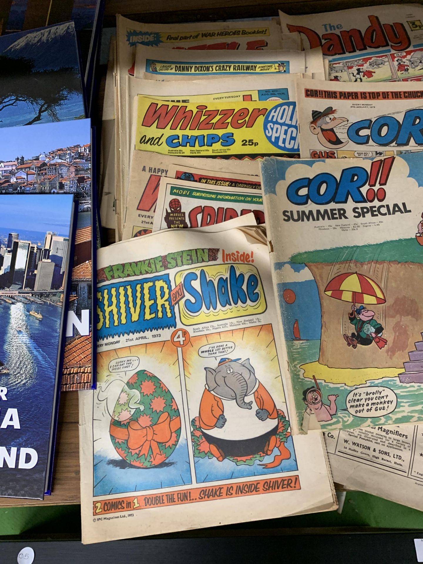 A QUANTITY OF COMICS TO INCLUDE WHIZZER AND CHIPS, SHIVER AND SHAKE, THE DANDY, MONSTER FUN, ETC., - Image 2 of 3