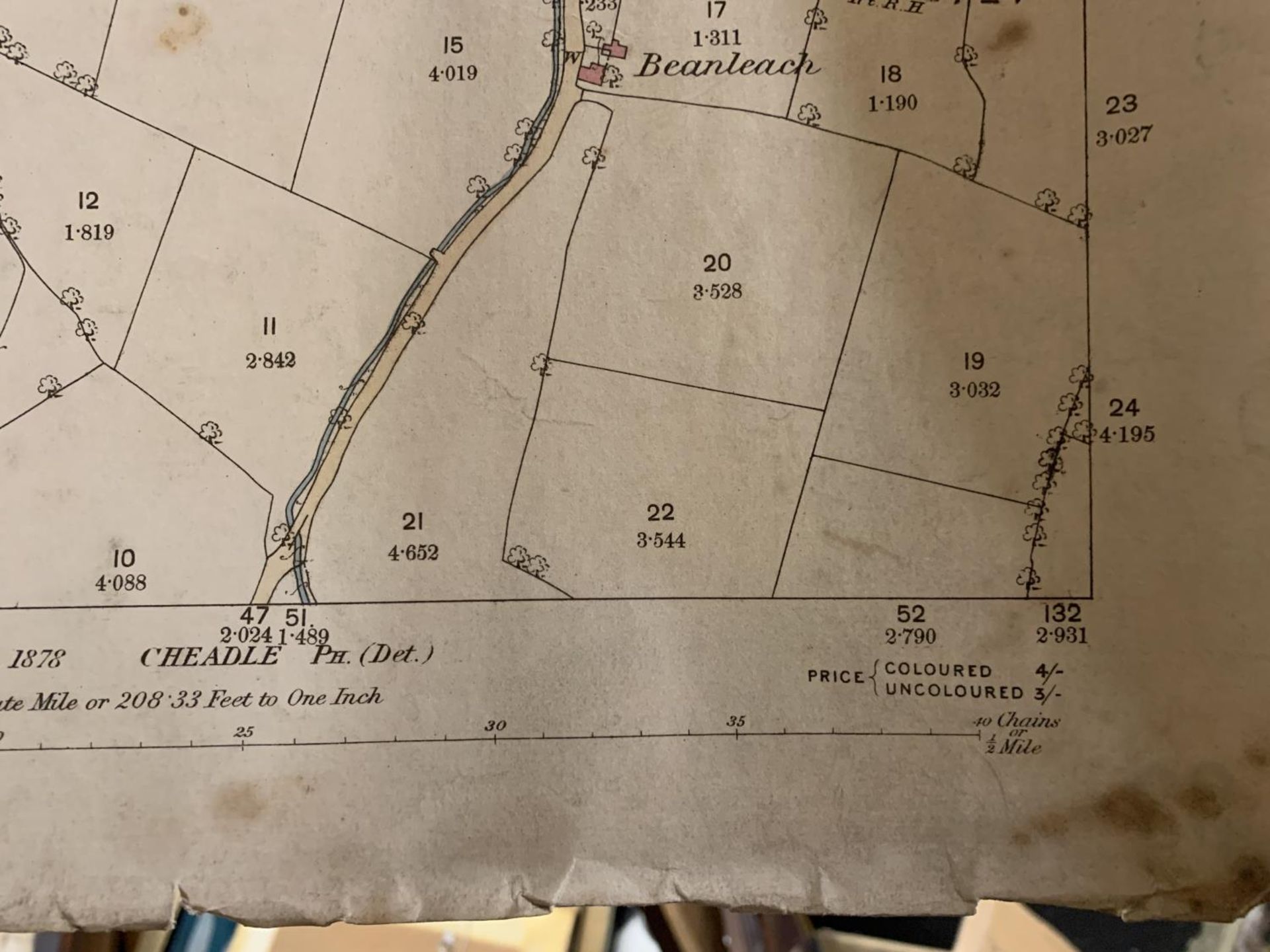 AN 1882 ORDNANCE SURVEY MAP OF PRESTBURY PARISH, CHESHIE (EASTERN DIVISION) PLUS AN 1875 ORDNANCE - Bild 2 aus 8