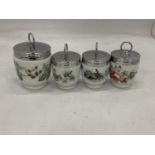 FOUR ROYAL WORCESTER EGG CODDLERS