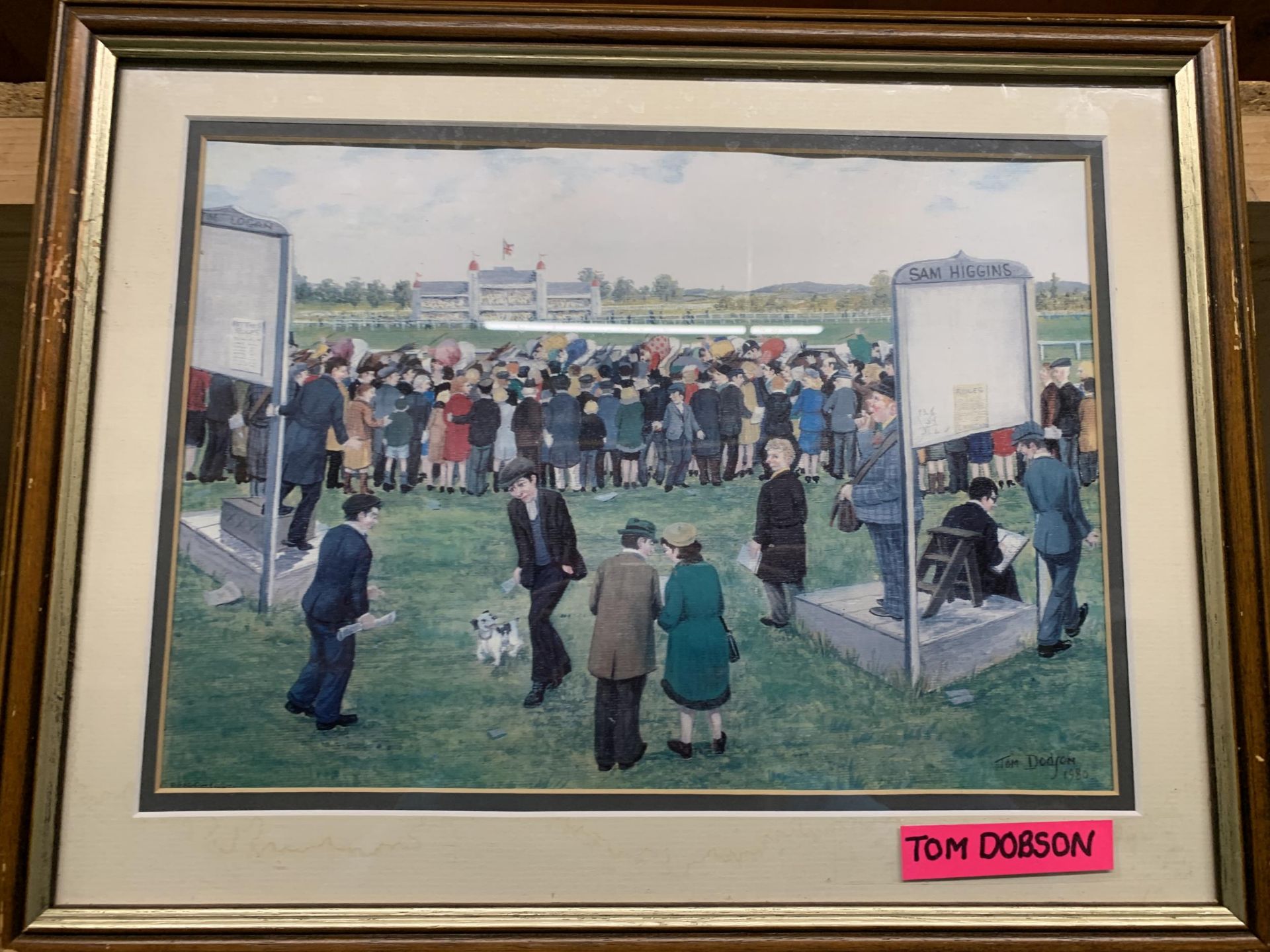 TWO SPORTING FRAMED PRINTS BY TOM DOBSON - Image 3 of 3