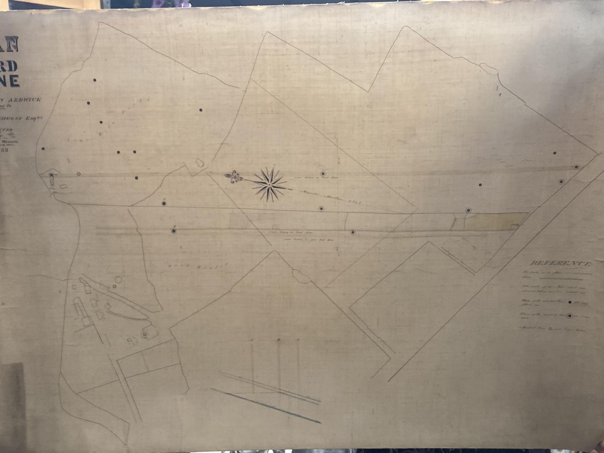 THREE VINTAGE 1882 PLANS OF LAND SITUATE IN ARWICK BELONGING TO W J BROCKLEHURST ESQ AND MESSRS JOHN