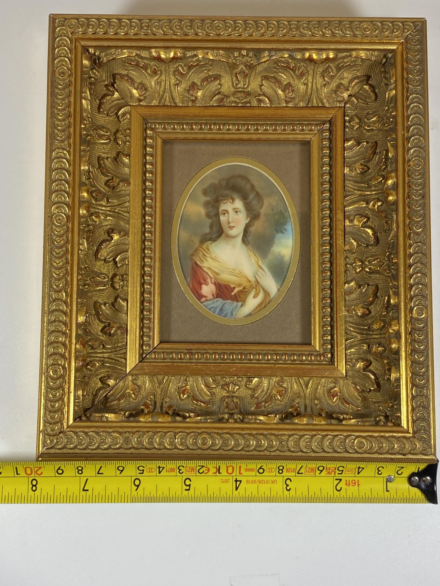A GEORGIAN 18TH CENTURY HAND PAINTED PORTRAIT OF A LADY, SIGNED 'PLIMON' AND DATED TO THE REVERSE, - Image 9 of 9