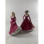 TWO ROYAL WORCESTER FIGURES REBECCA AND CHRISTINA