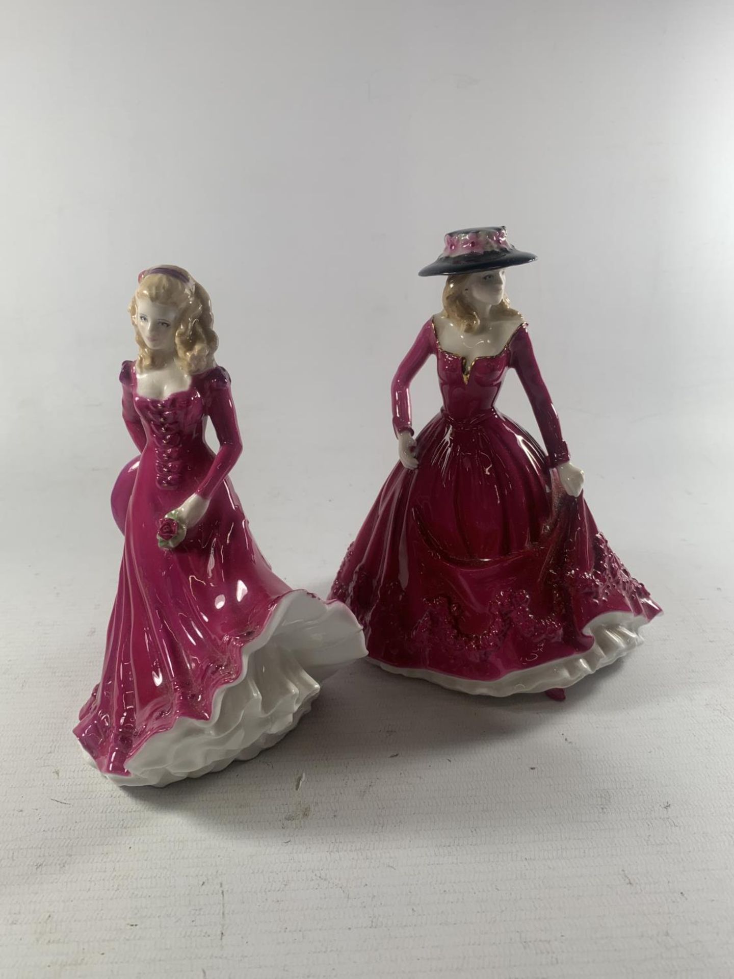 TWO ROYAL WORCESTER FIGURES REBECCA AND CHRISTINA