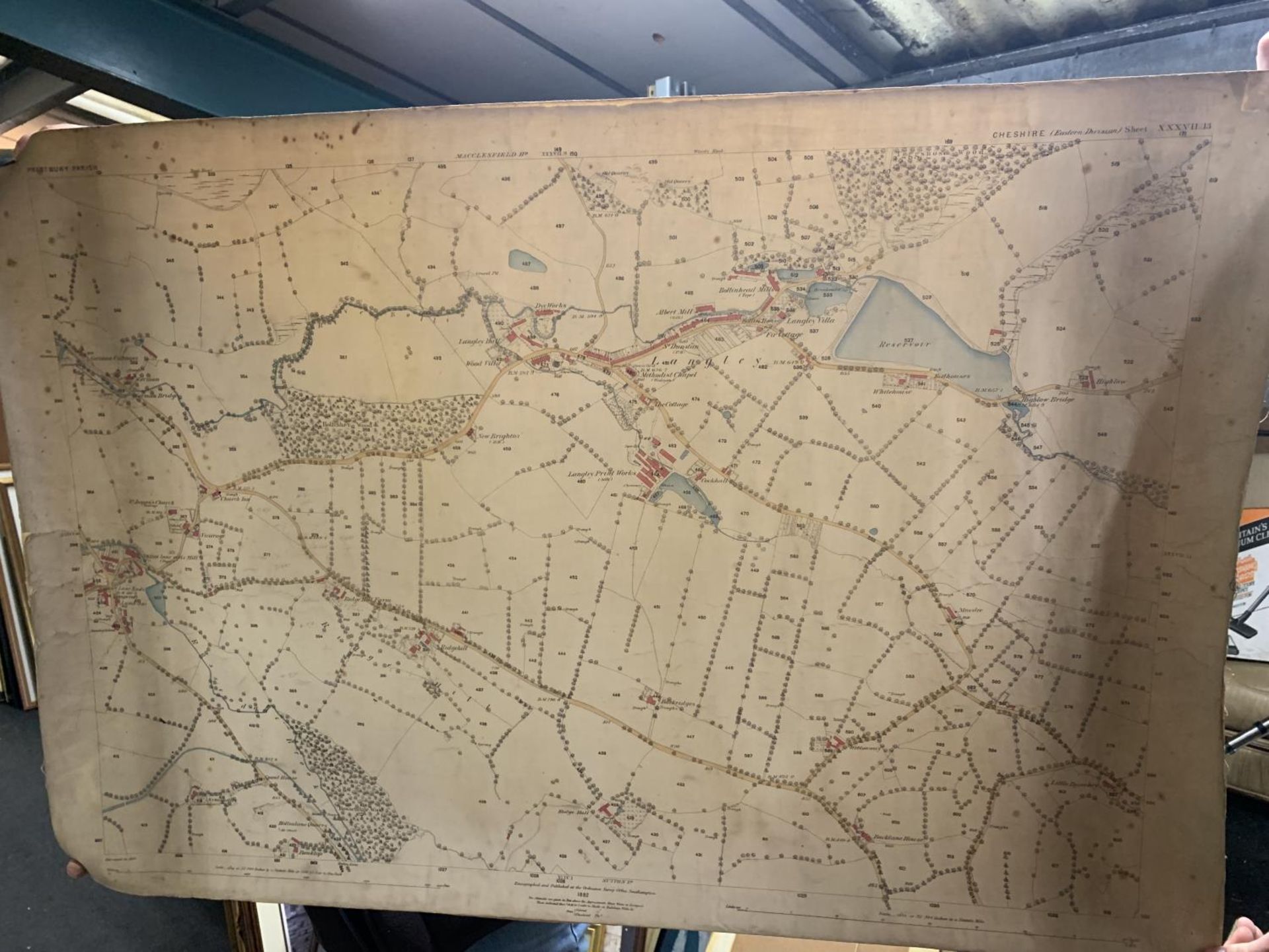 AN 1882 ORDNANCE SURVEY MAP OF PRESTBURY PARISH, CHESHIE (EASTERN DIVISION) PLUS AN 1875 ORDNANCE - Bild 5 aus 8