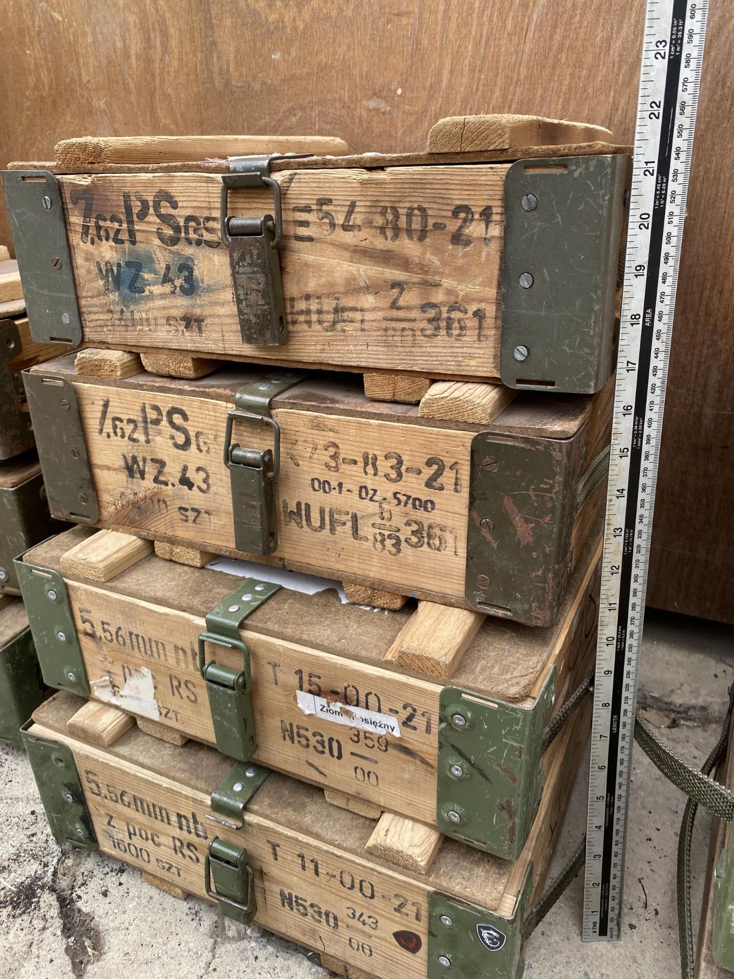 FOUR REPRODUCTION MILITARY BOXES - Image 3 of 4