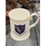 A PORCELAIN TANKARD COMMEMORATING 125 YEARS SALE FOOTBALL CLUB SIGNED BOB DAWSON 191250 LE