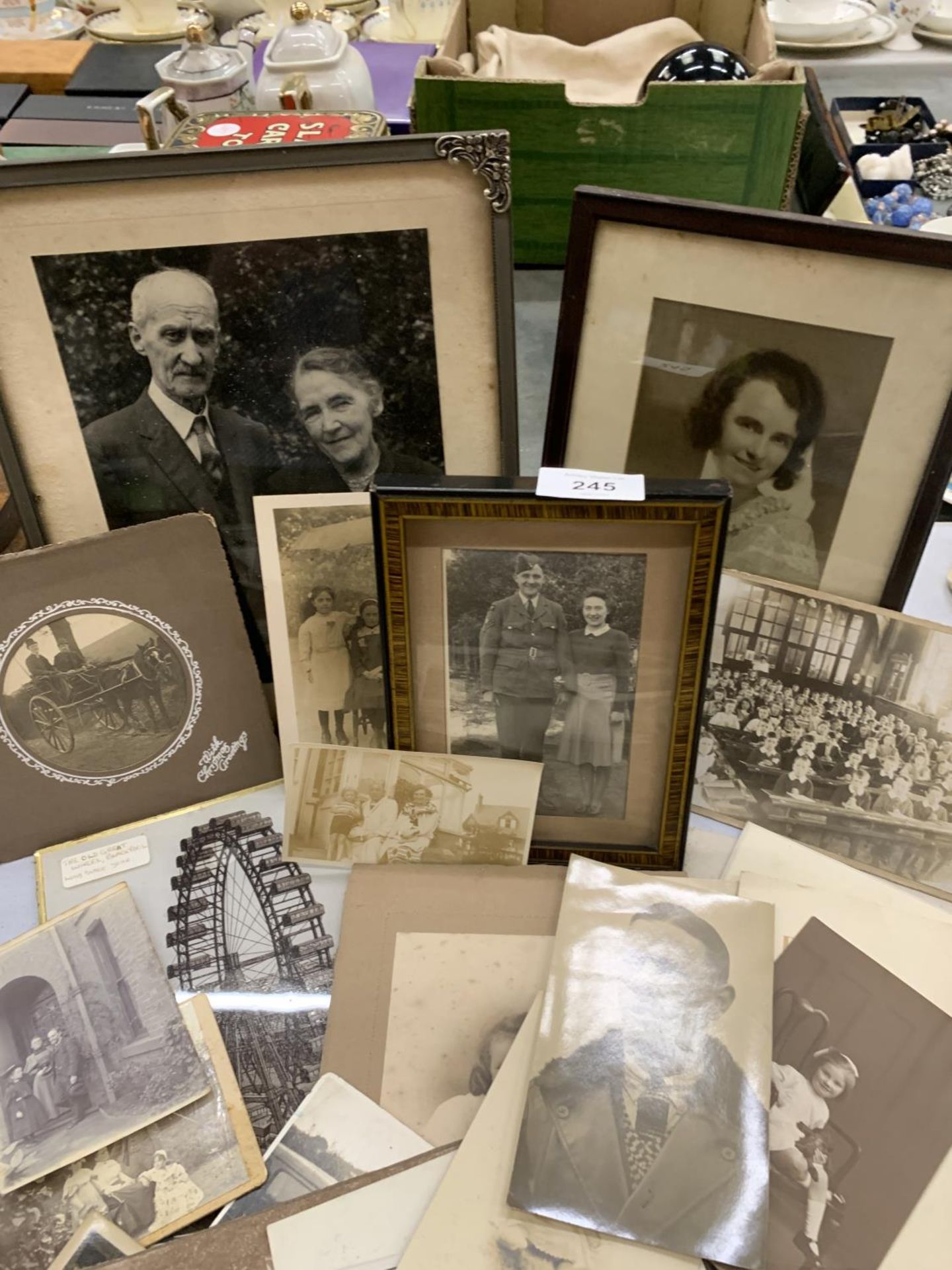 A COLLECTION OF VINTAGE SEPIA PHOTOGRAPHS, SOME IN FRAMES - Image 4 of 4