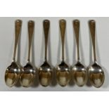 A SET OF SIX SHEFFIELD HALLMARKED SILVER SMALL TEASPOONS, TOTAL WEIGHT 49G