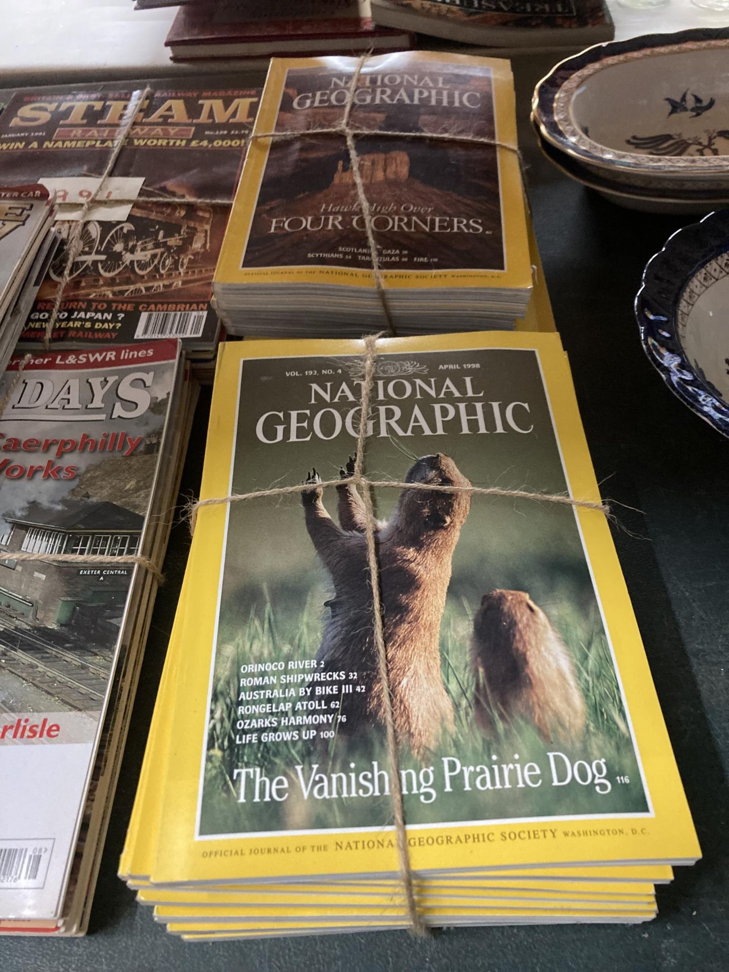 A COLLECTION OF NATIONAL GEOGRAPHIC MAGAZINES