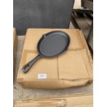 APPROXIMATELY TEN CAST IRON SKILLET PANS