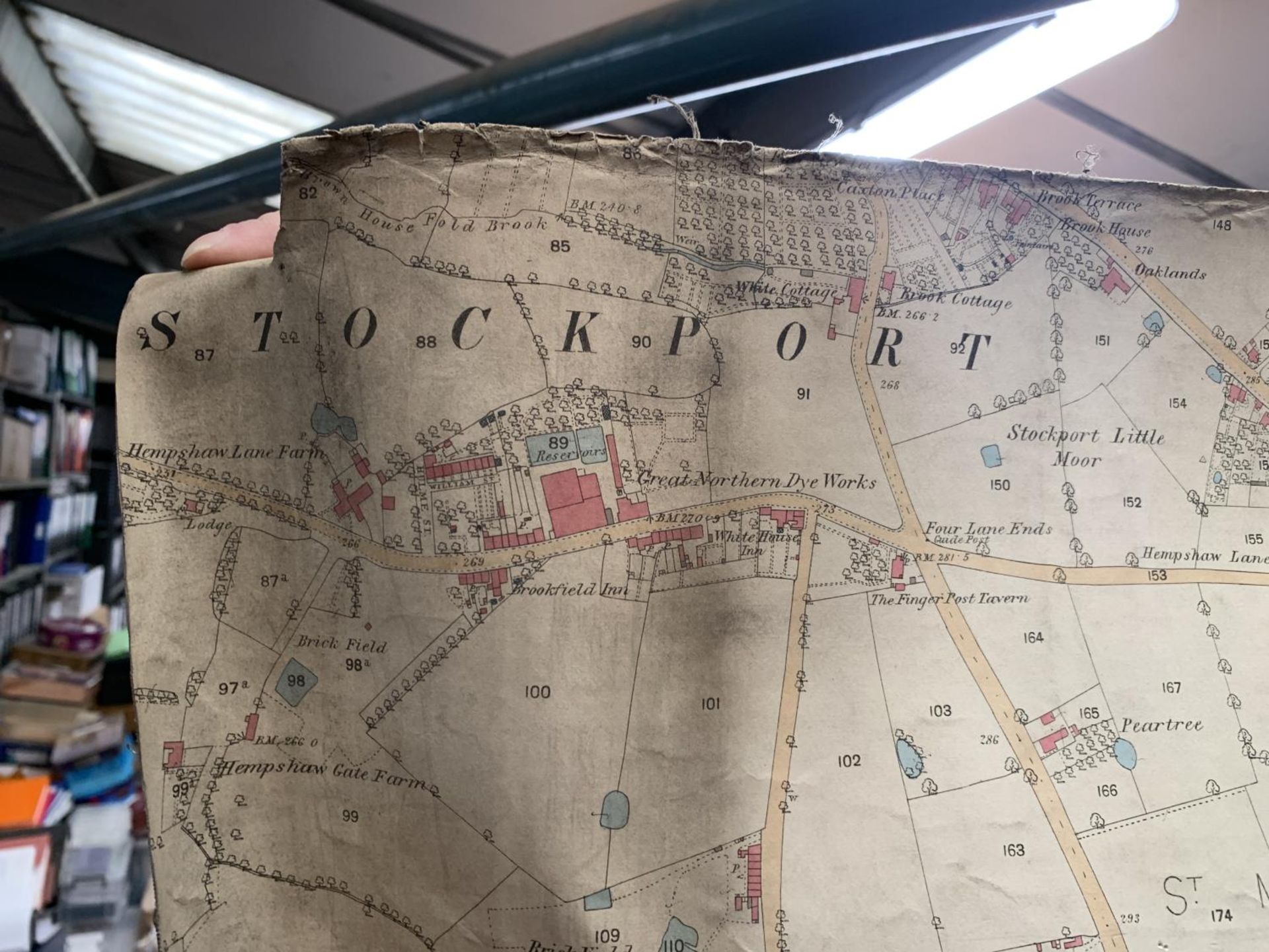 A VINTAGE ORDNANCE MAP OF CHEADLE TO INCORORATE HAZEL GROVE, PLUS A SECOND EDITION 1899 MAP OF - Bild 9 aus 9