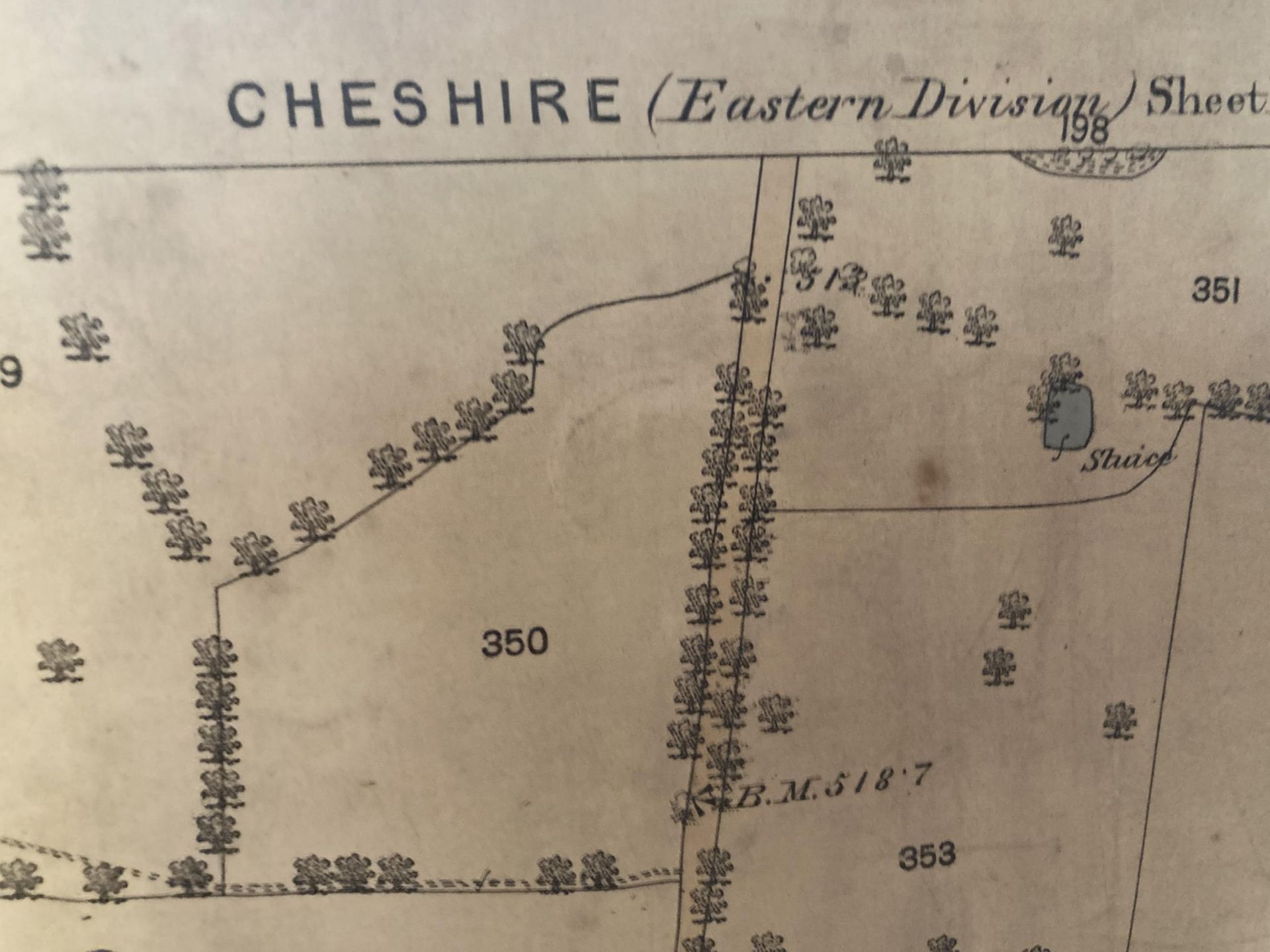 AN ANTIQUARIAN MAP OF CHESHIRE (EASTERN DIVISION) GAWSWORTH AND PRESTBURY PARISHES TOGETHER WITH A - Image 9 of 10