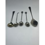 FIVE VARIOUS HALLMARKED TO INCLUDE SPORTS THEMED SILVER SPOONS