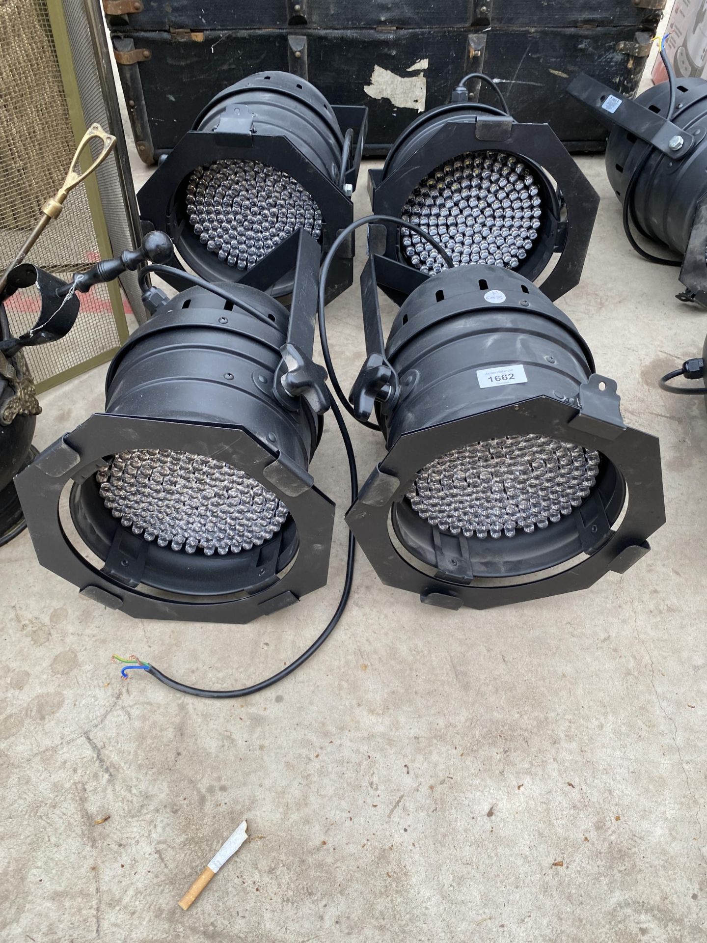 FOUR LARGE STRIRVILLE SPOTLIGHT FITTINGS