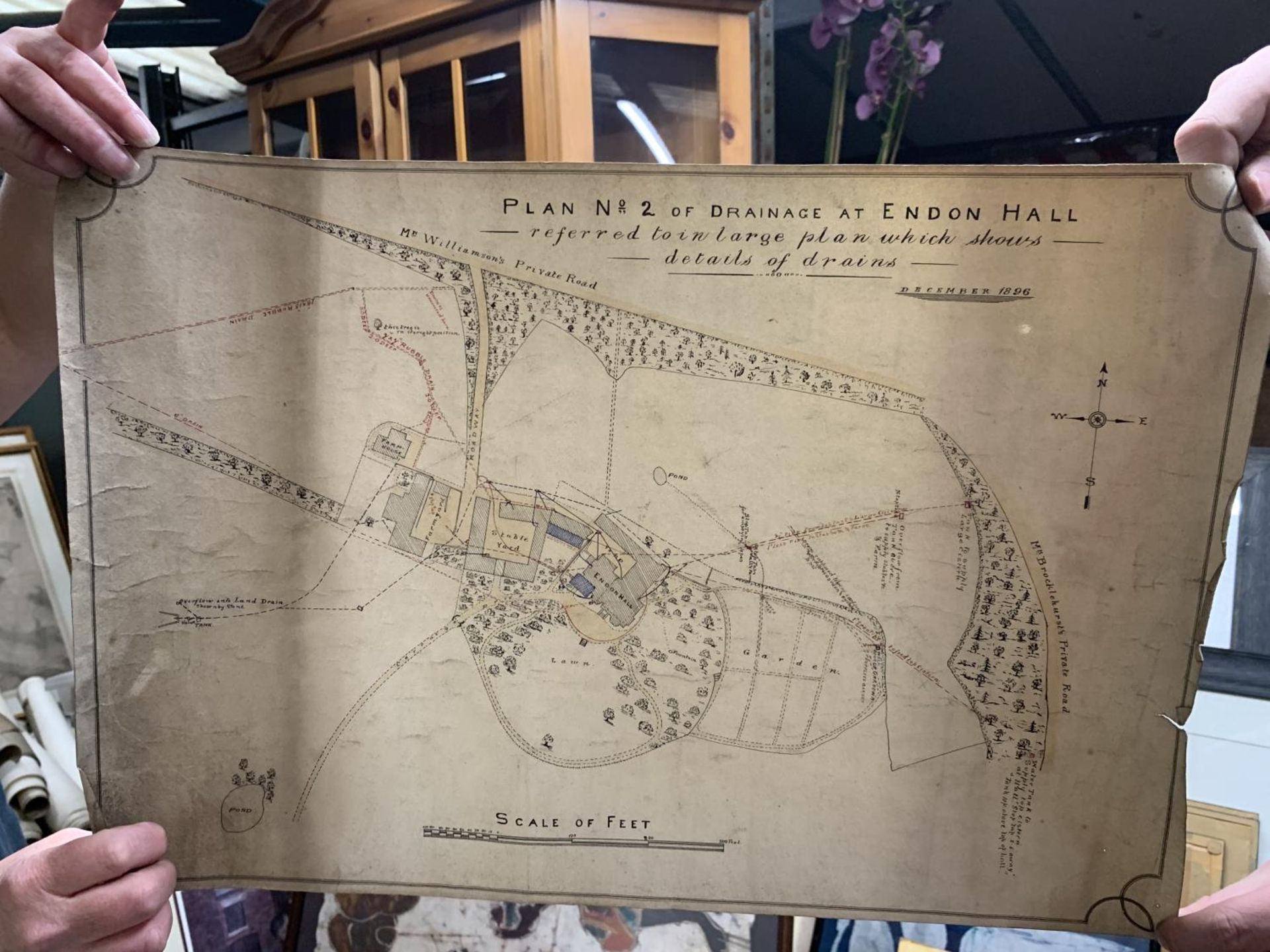 A VINTAGE PLAN BY W.ALLEN DEW FOR THE PROPOSED LAY-OUT OF LAND, GEE CROSS, HYDE, A PLAN OF RALPH - Image 2 of 5