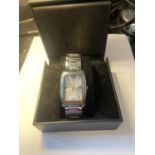 AN AMADEUS WRSIT WATCH IN A PRESENTATION BOX SEEN WORKING BUT NO WARRANTY