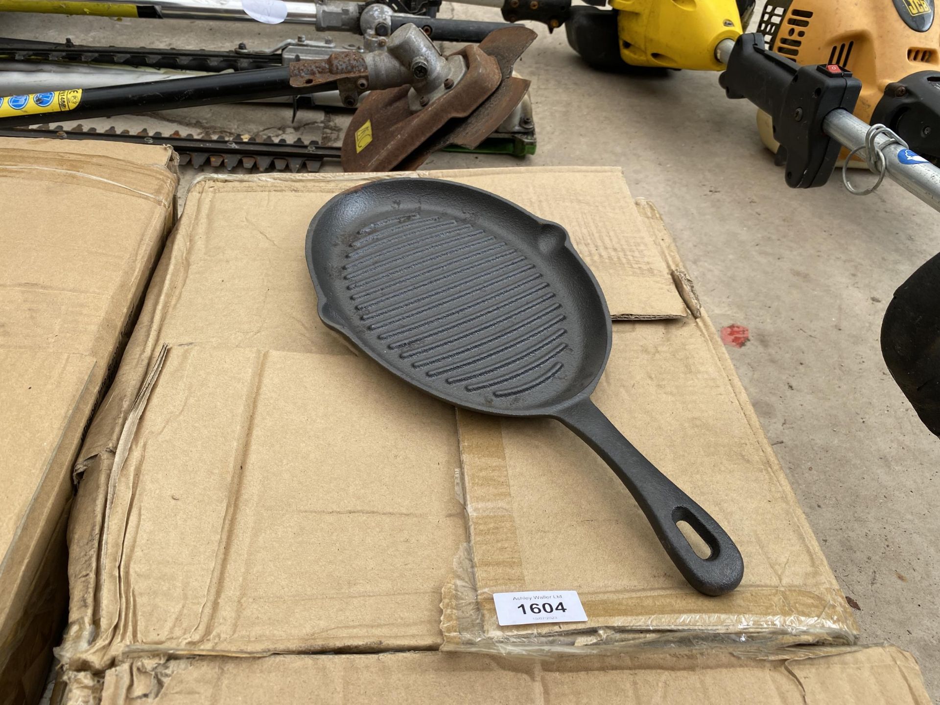 APPROXIMATELY TEN CAST IRON SKILLET PANS