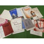 A GROUP OF VINTAGE MUSIC SHEETS AND BOOKLETS ETC