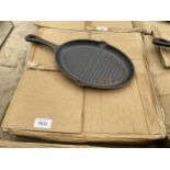 APPROXIMATELY TEN CAST IRON SKILLET PANS