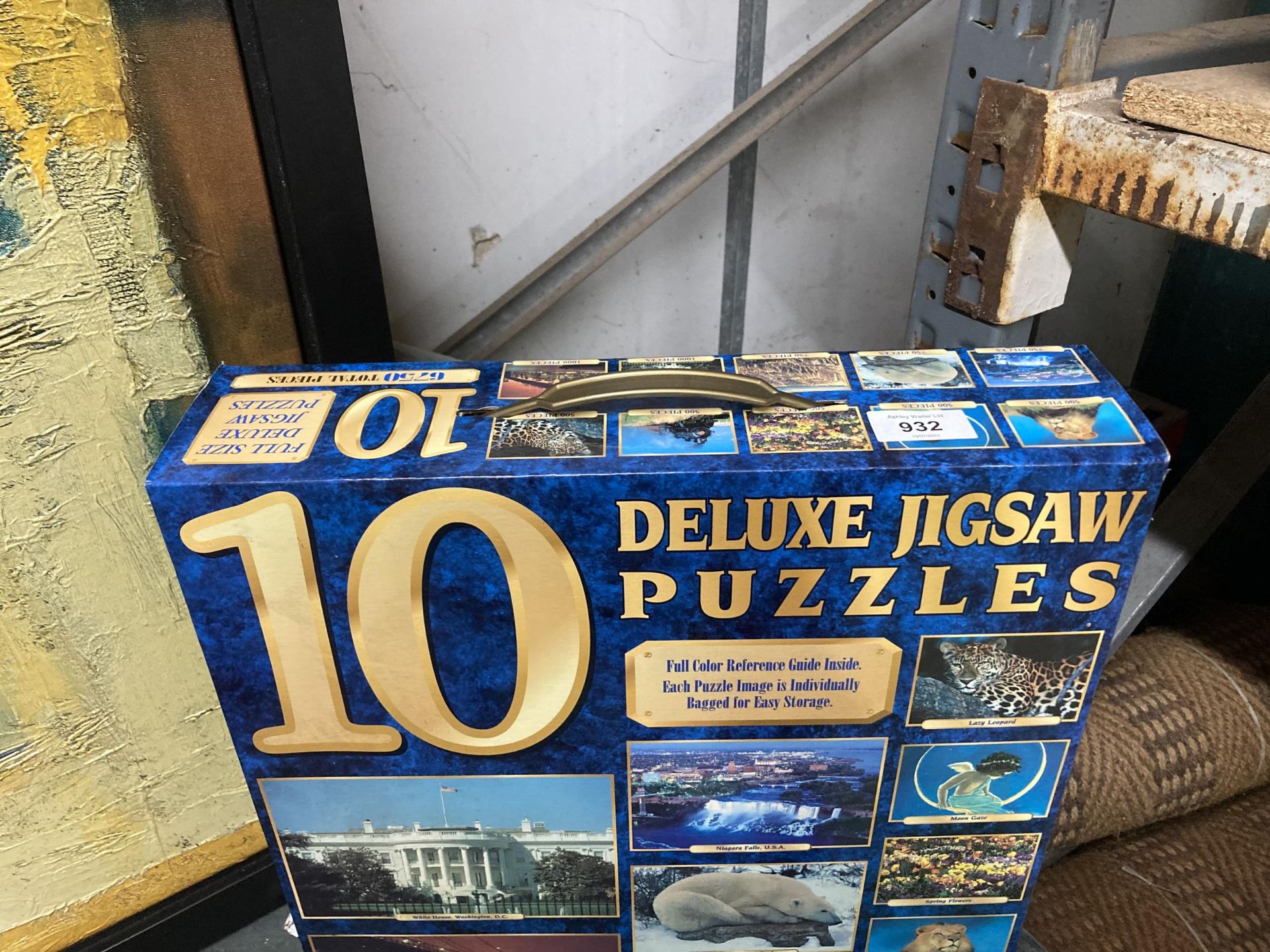 A BOXED 10 DELUXE JIGSAW PUZZLES - AS NEW - Image 2 of 2