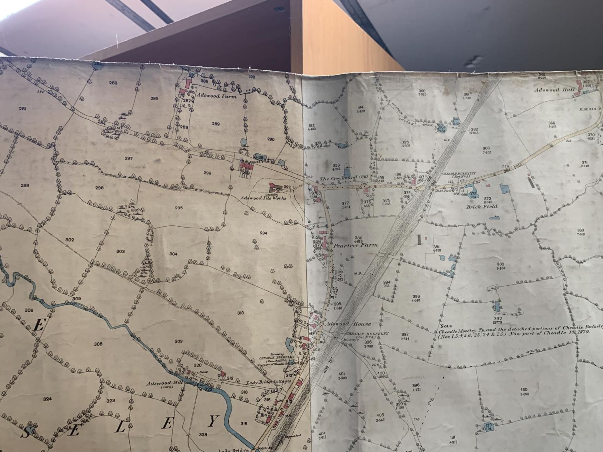 A VINTAGE ORDNANCE MAP OF CHEADLE TO INCORORATE HAZEL GROVE, PLUS A SECOND EDITION 1899 MAP OF - Bild 3 aus 9