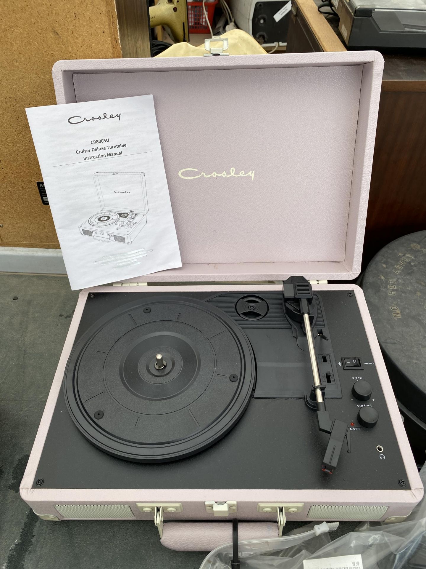 TWO PORTABLE CROSLEY TURNTABLES - Image 2 of 3