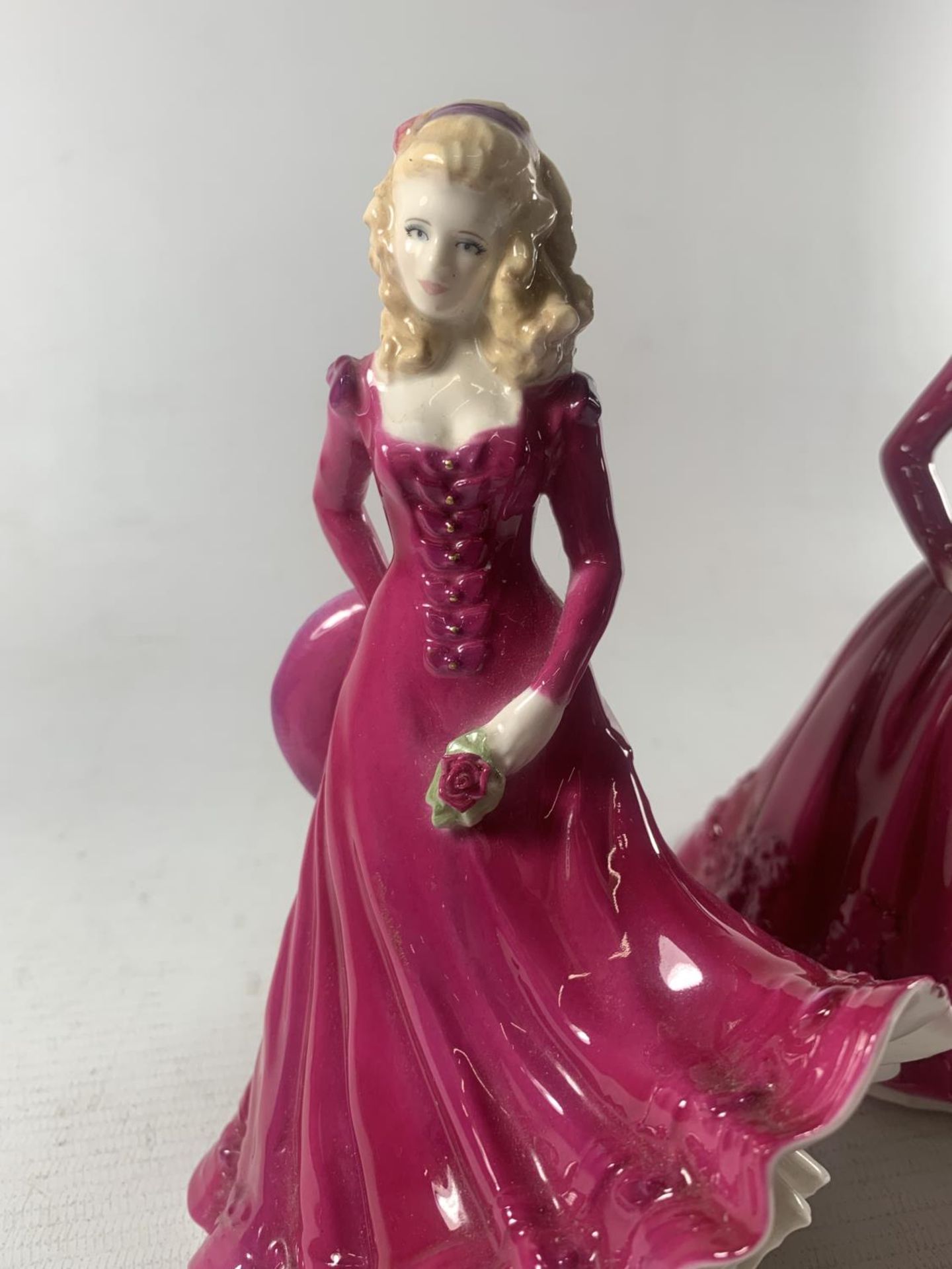 TWO ROYAL WORCESTER FIGURES REBECCA AND CHRISTINA - Image 3 of 5