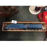 A OO GUAGE BOXED MODEL TRAIN OF THE MALLARD AND TENDER