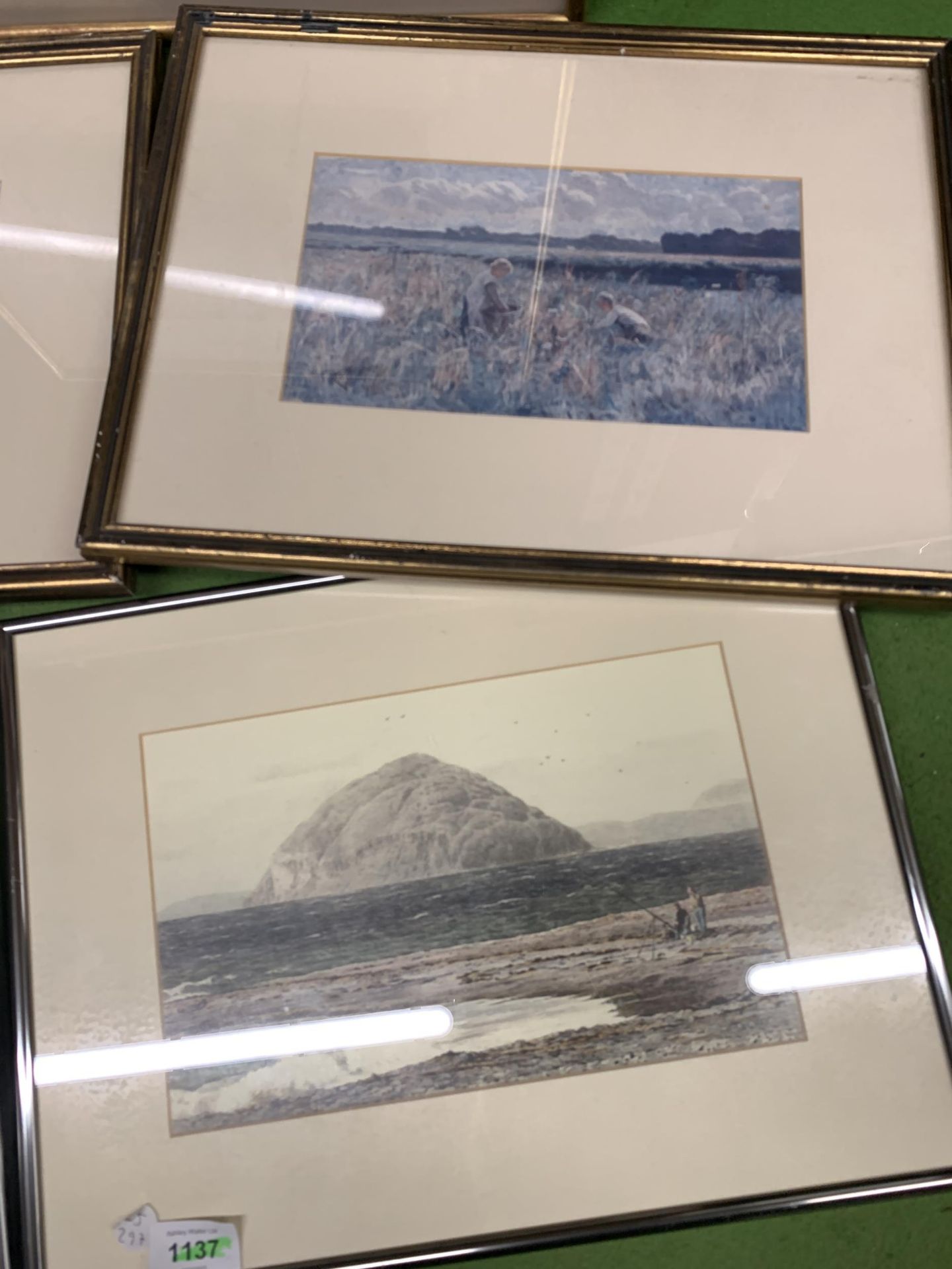 A GROUP OF FIVE GILT FRAMED PRINTS OF SCENES - Image 2 of 3