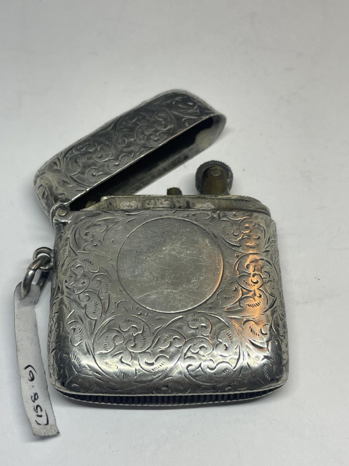 A HALLMARKED BIRMINGHAM SILVER LIGHTER - Image 2 of 3