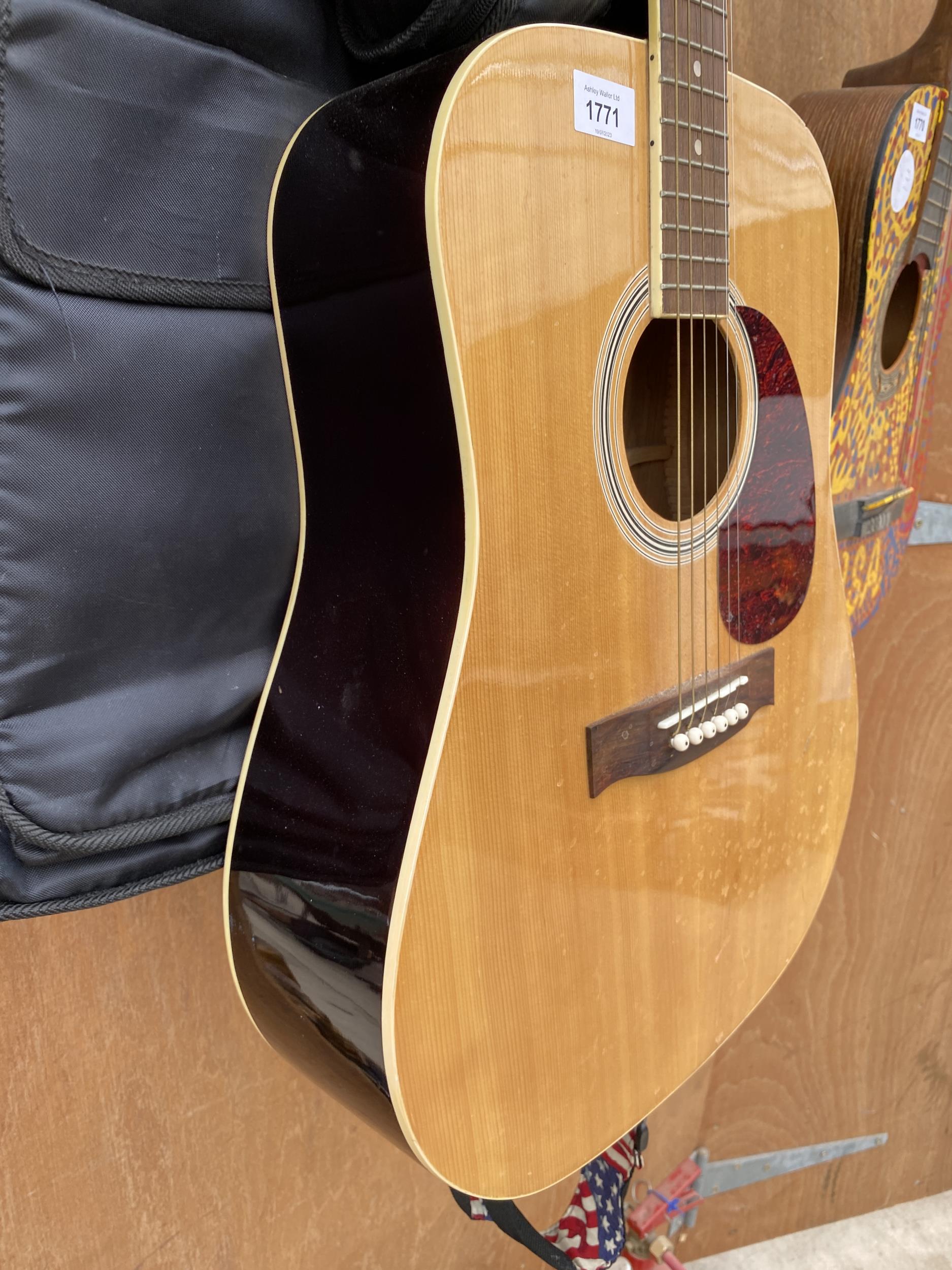 A COUNTRYMAN ACOUSTIC GUITAR WITH CARRY CASE - Image 4 of 4