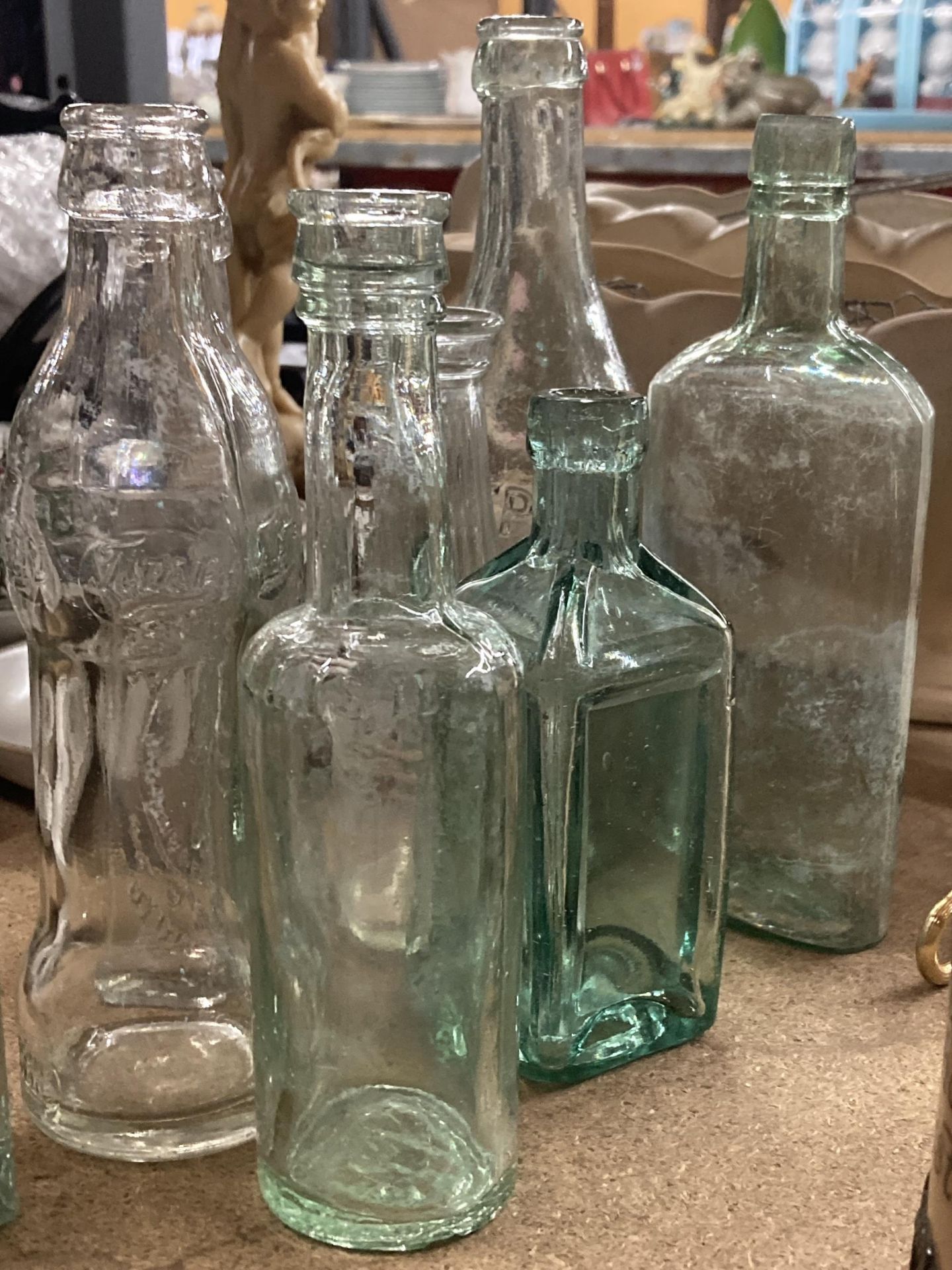 A COLLECTION OF VINTAGE GLASS BOTTLES - Image 2 of 2