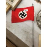 A SMALL GERMAN WORLD WAR II CAR FLAG