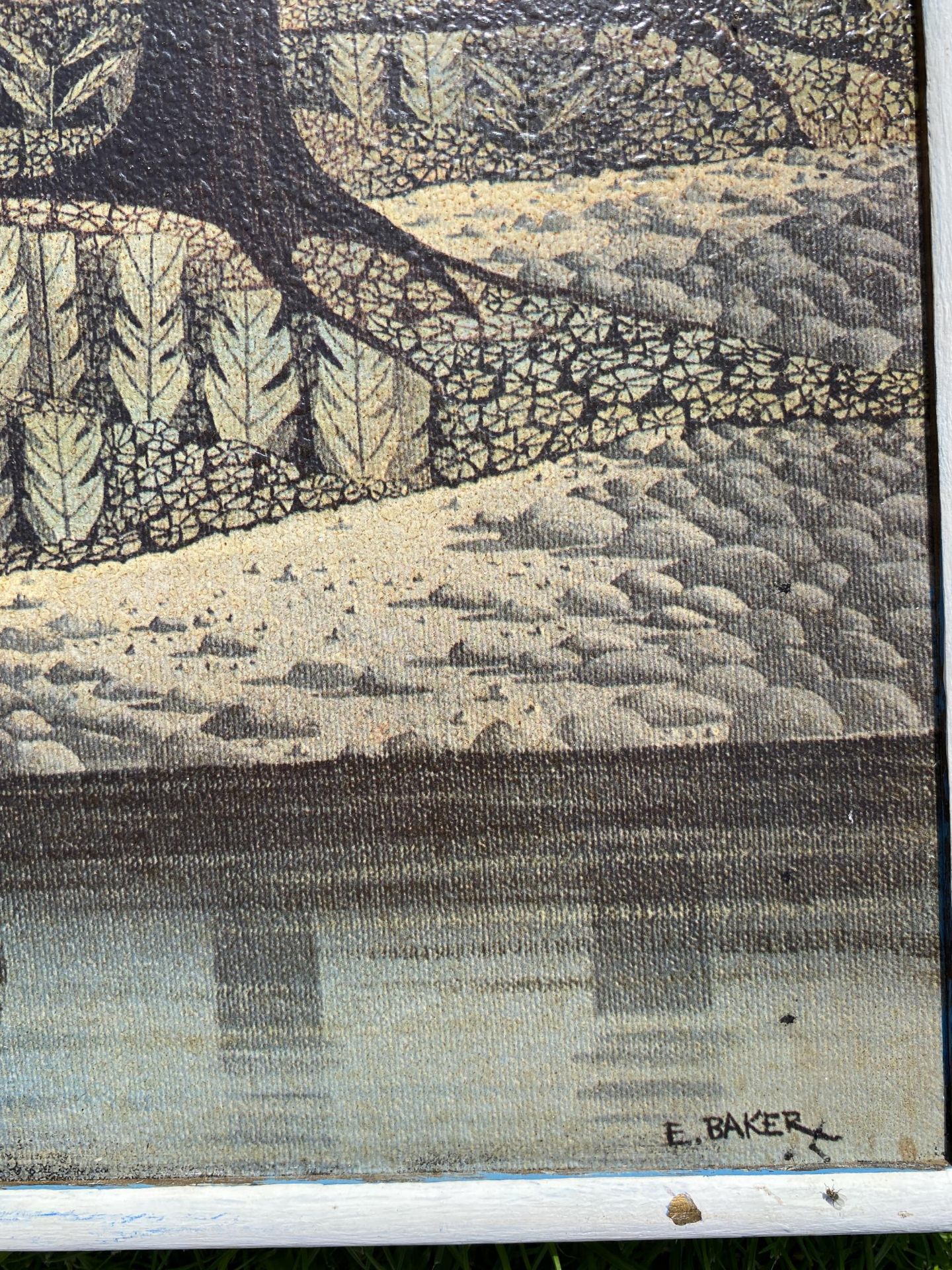 A VINTAGE BOOTS FRAMED 'THROUGH THE FOREST' BAKER PRINT, 52 X 93CM - Bild 3 aus 7