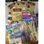 A LARGE QUANTITY OF HOBBY'S WEEKLY TOGETHER WITH ANNUALS INLUDING 1983, 84, 93 ETC.,