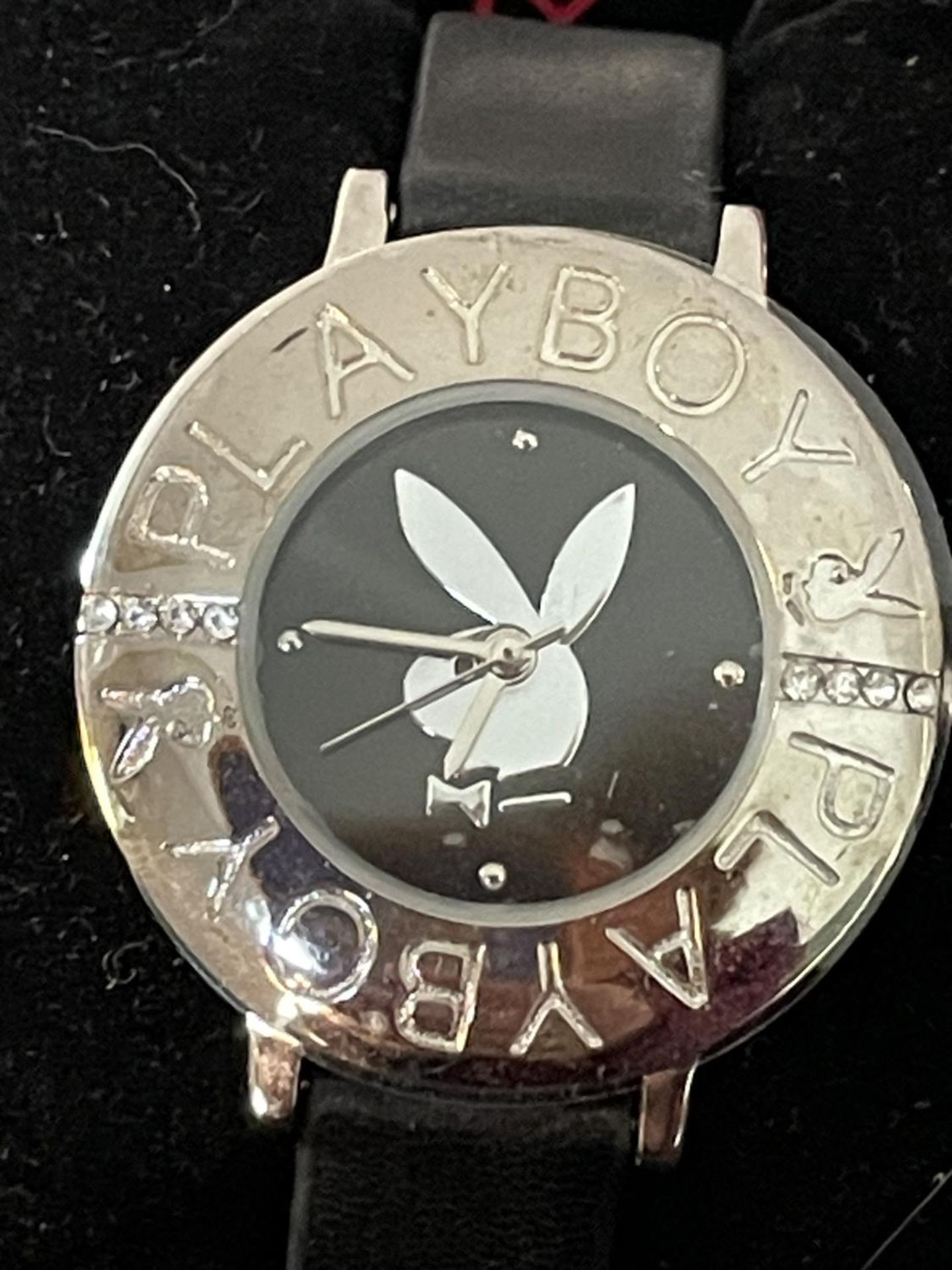 A PLAYBOY WATCH IN A PRESENTATION BOX SEEN WORKING BUT NO WARRANTY - Image 2 of 4
