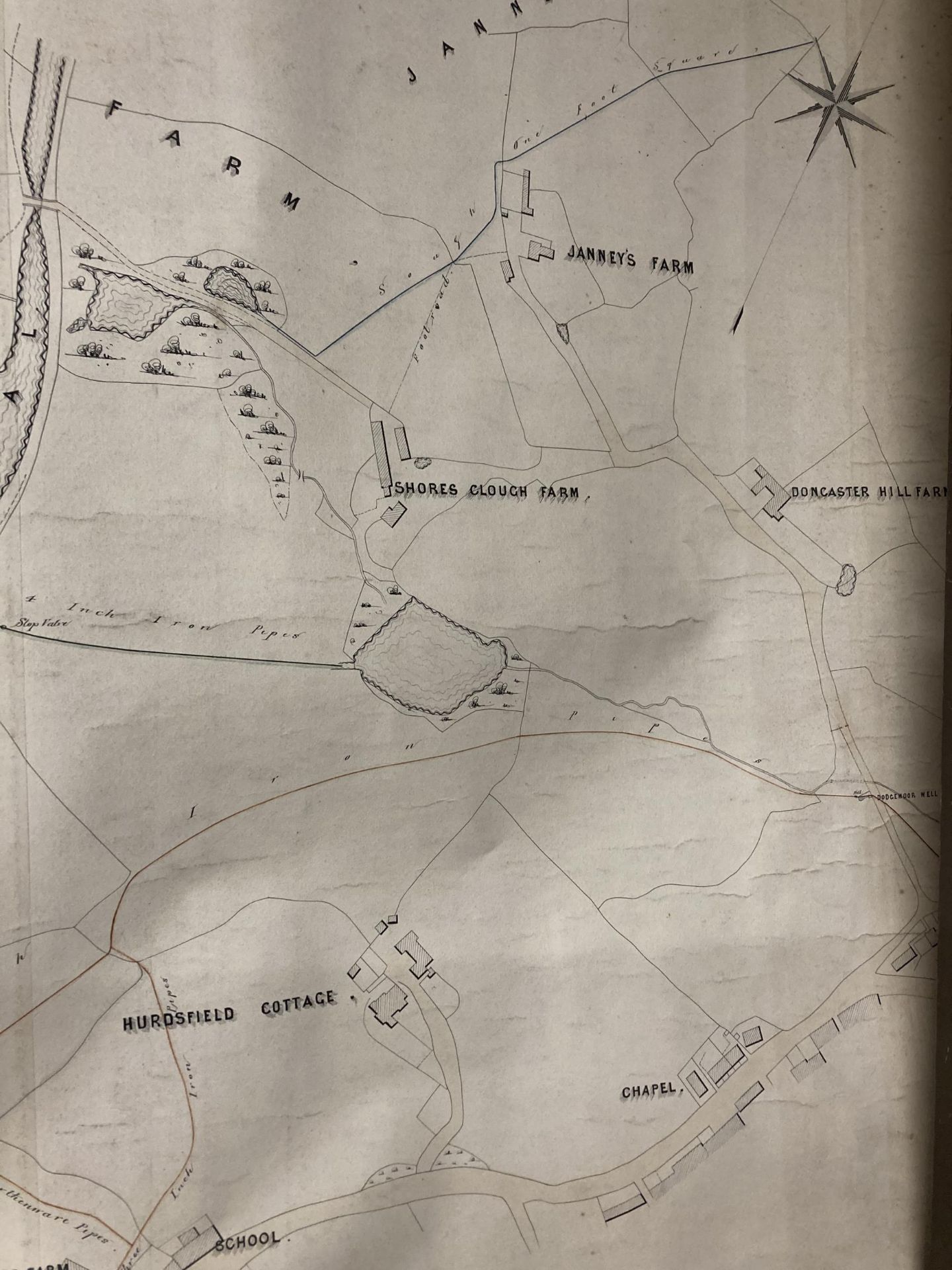 AN OLD ORDNANCE SURVEY MAP OF AREAS IN MACCLESFIELD TO INCLUDE MACCLESFIELD CANAL, HURDSFIELD HOUSE, - Image 3 of 5