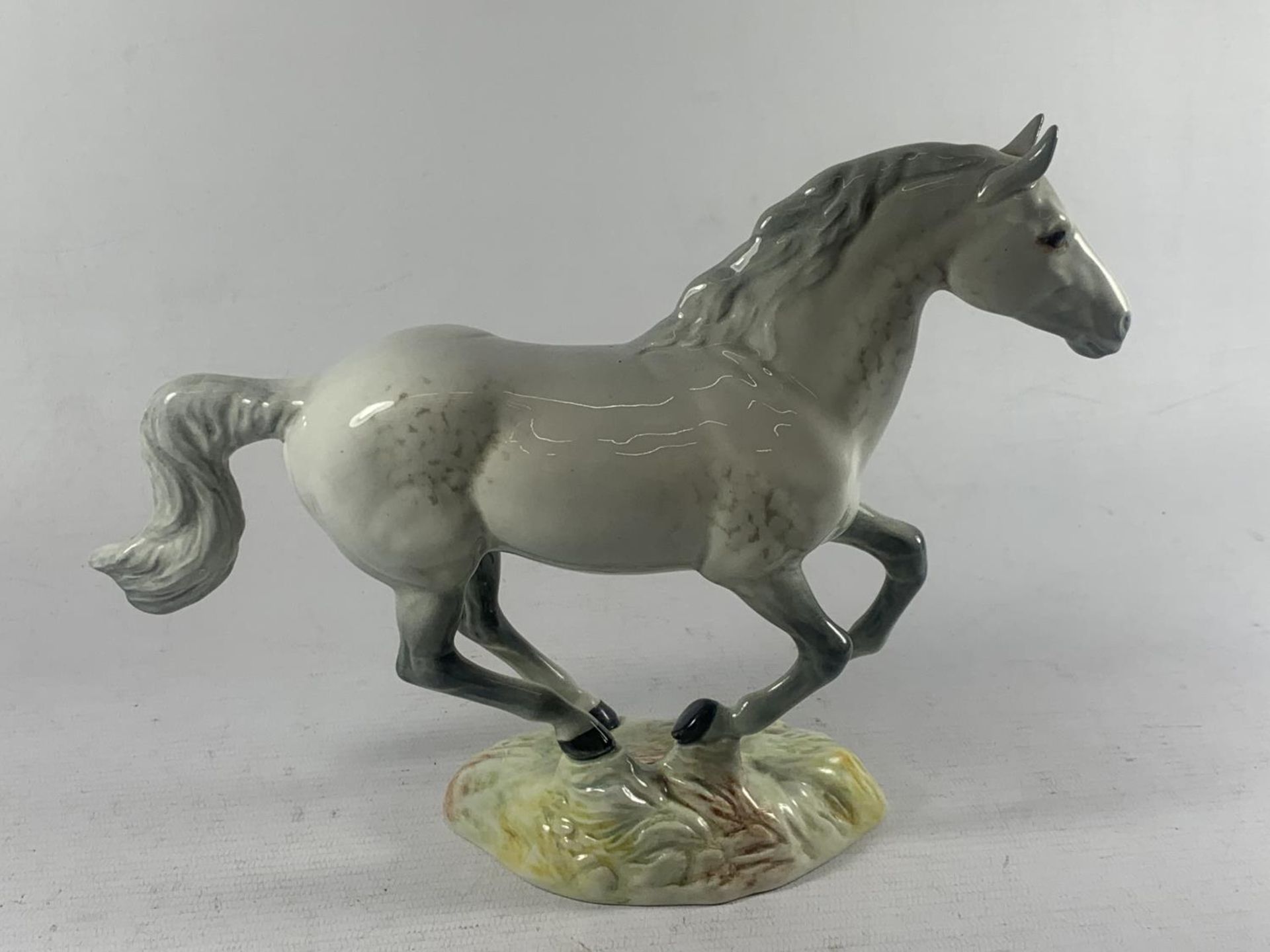 A BEASWICK GREY GALLOPING HORSE NO 1314